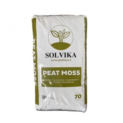 Торфосмесь SOLVIKA MIX 40650 (70л) с торфяным мхом сфагнумом, pH 5,5–6,5